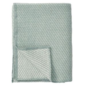 Ledikantdeken Vega wol duck egg mintblue