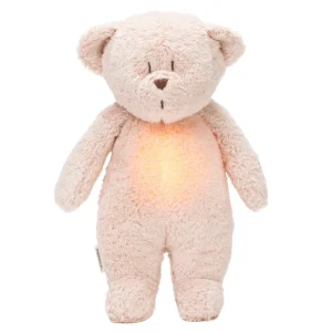 Moonie 2.0 next gen knuffelbeer met nachtlamp en geluid- rose natur