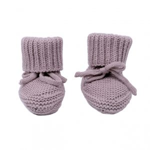 Baby Slipper Knit Cotton Rose