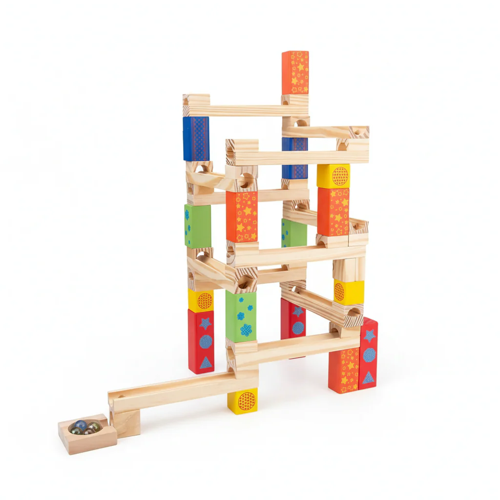 MarbleMagic – Houten Knikkerbaan voor Kinderen - Afbeelding 2
