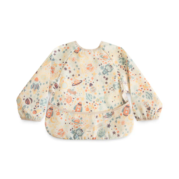 Mushie slabbetje Long Sleeve- Space